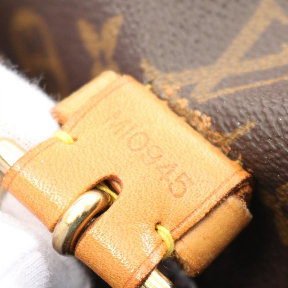 LOUIS VUITTON Brown Monogram Leather Backpack - Picture 6 of 11